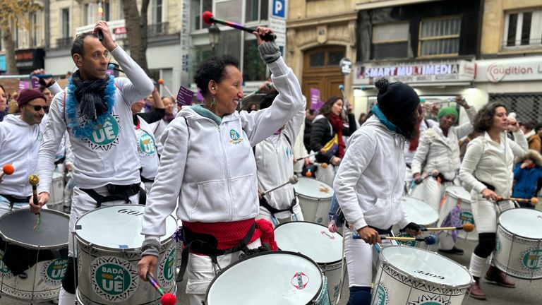 The Paris demonstration was the largest of numerous protests happening across France