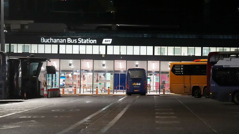 Dworzec autobusowy Buchanan w centrum Glasgow. Zdjęcie: PA