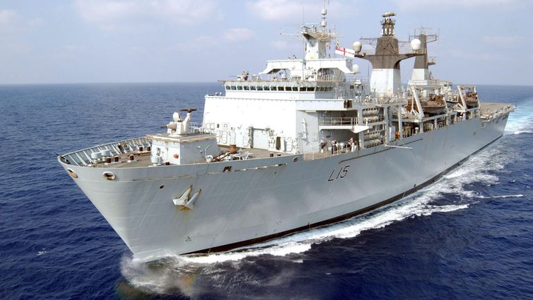 HMS Bulwark.
Pic: PA