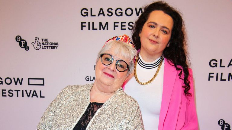 Godley with her daughter, comedian Ashley Storrie. Pic: PA