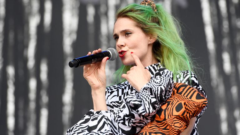 Kate Nash live at the A Summer's Tale Festival 2019 in the Luneburg Heath. Luhmuhlen, 04.08.2019 | usage worldwide Photo by: Clemens Niehaus/Geisler-Fotopres/picture-alliance/dpa/AP Images