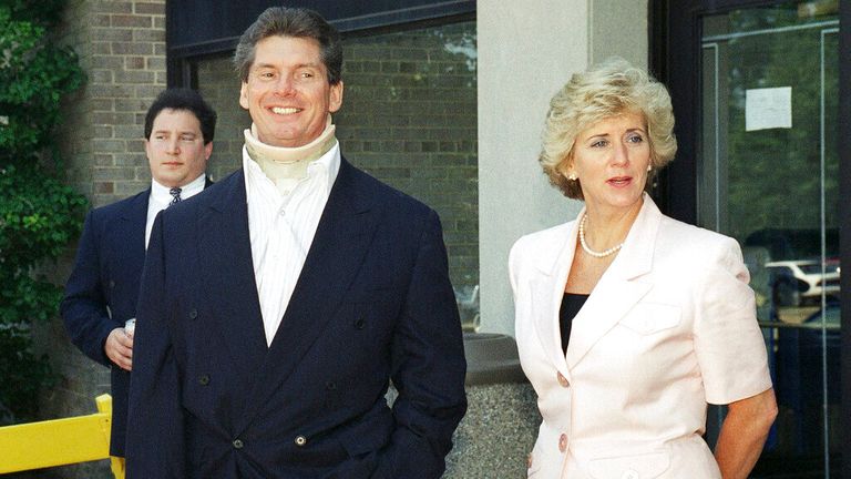 Linda and Vince McMahon in New York in 1994. Pic: AP