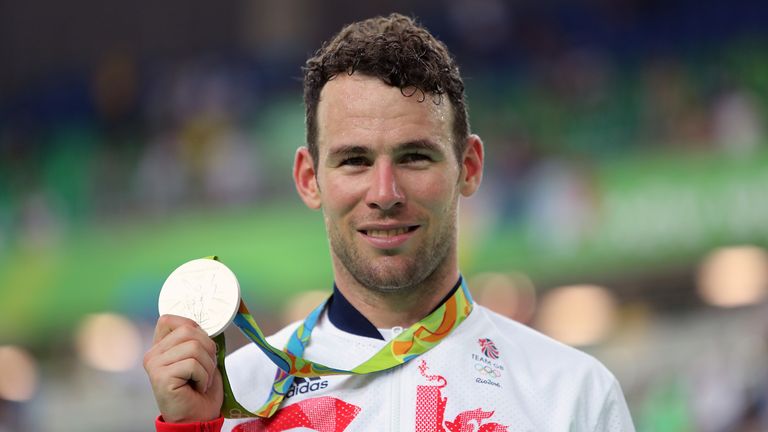 Mark Cavendish with his silver medal at the Rio 2016 Olympic Games. Photo: PA