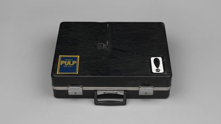 Pulp's Mark Webber says his tour manager briefcase is one of his favourite pieces from his early days before joining the band. Pic: Mark Webber