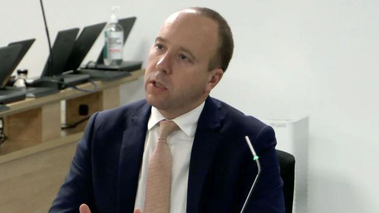 Former health secretary Matt Hancock has admitted that the government &#34;got wrong&#34; the way funeral guidance was &#34;applied&#34;.
