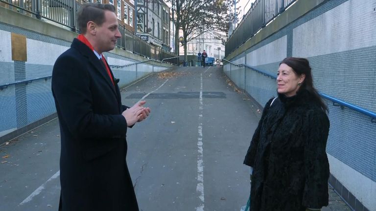 Dover MP Mike Tapp with his constituent Carol