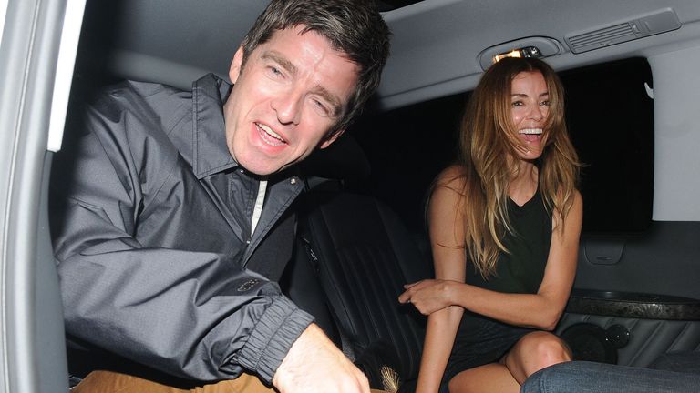 Mandatory Credit: Photo by Rotello/Shutterstock 

Noel Gallagher and Sara McDonald
Noel Gallagher and Sara McDonald at Groucho club, London, Britain - 27 Aug 2013