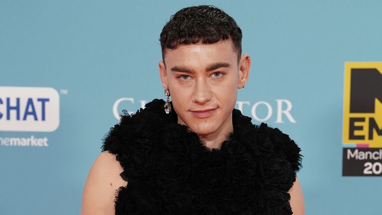 Olly Alexander attending the MTV Europe Music Awards 2024 at the Co-Op Live Arena, Manchester. Picture date: Sunday November 10, 2024. PA Photo. Photo credit should read: Ian West/PA Wire 