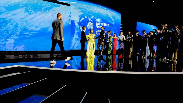 Prince William during the Earthshot awards.
Pic: Andrew Parsons/Kensington Palace