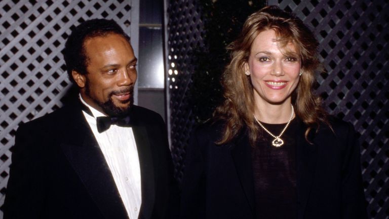 Quincy Jones and Peggy Lipton Circa 1980's. Pic: Ralph Dominguez/MediaPunch /IPX/AP