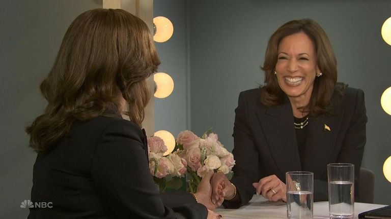 Vice President Kamala Harris appears on SNL, urging Americans to &#39;keep calm-ala&#39;