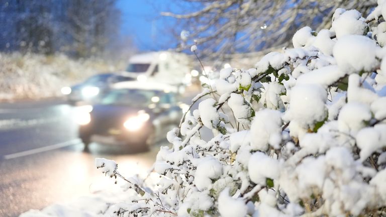 Snowy conditions in Carr Gate, West Yorkshire. The UK is bracing for snow, ice and cold temperatures as up to 20cm of snow could hit the UK over the coming days. Picture date: Tuesday November 19, 2024.