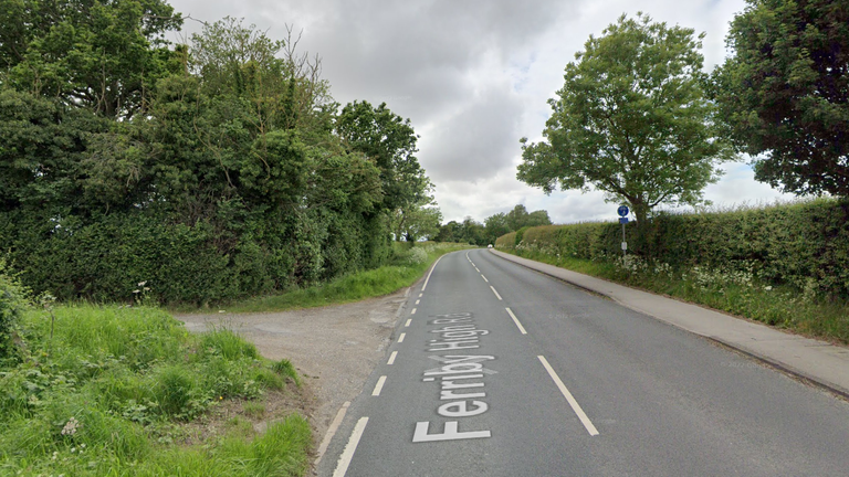 Police said cordons are in place around a wooded area off Ferriby High Road. File pic: Google