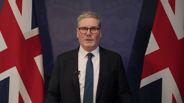 Sir Keir Starmer reacts to the arrest of a man suspected of supplying small boats to people smugglers