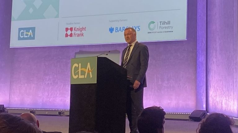 Steve Reed spoke at the CLA conference, the first time he has publicly faced farmers since the budget