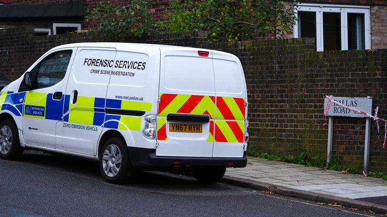 Police are at the scene near Wells Park Road in Sydenham, south-east London, after a man was killed and two people injured in a shooting. Police were called at around 10.10am on Sunday to reports of a shooting in the area of ​​Wells Park Road, Sydenham. Emergency services attended and found a man with gunshot wounds who died at the scene Photo date: Sunday November 10, 2024. PA Photo. See PA story POLICE Sydenham. Photo credit should read: Aaron Chown/PA Wire