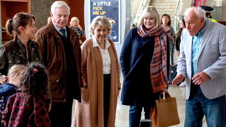 Timothy West (right), in BBC One's  drama, Last Tango In Halifax.
Pic: PA