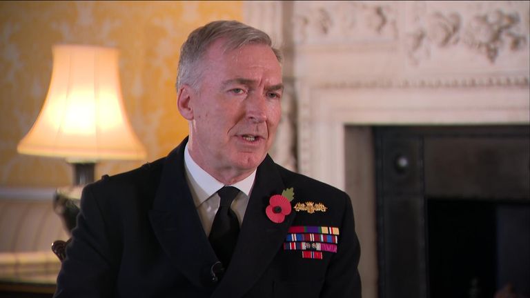 Chief of the defence staff, Admiral Sir Tony Radakin.