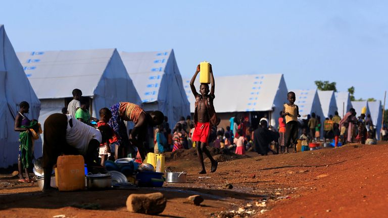 Lightning Strike Kills 14 In Refugee Camp In Uganda | World News | Sky News