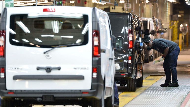 The Vauxhall plant in Luton
File pic: PA