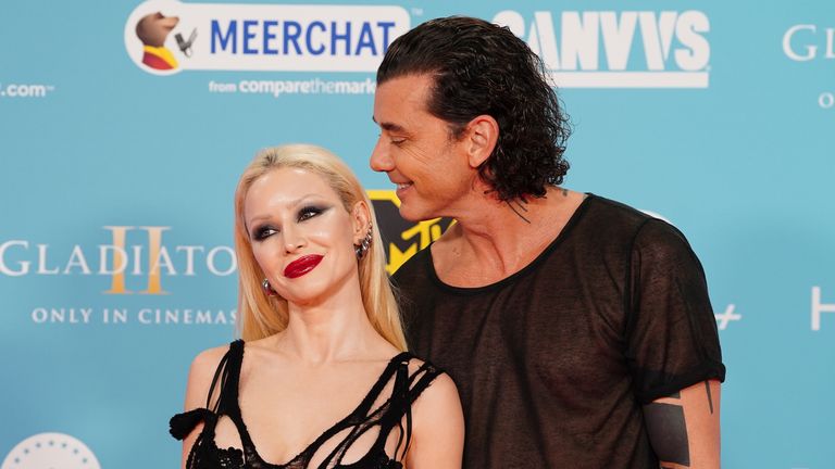 Singer Xhoana X and Gavin Rossdale, who is performing and presenting an award