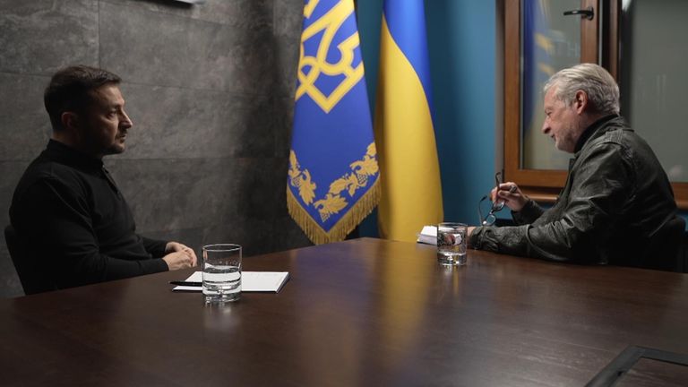 Zelenskyy suggests ceasefire could be struck if free Ukrainian territory can be taken &#39;under NATO umbrella&#39;