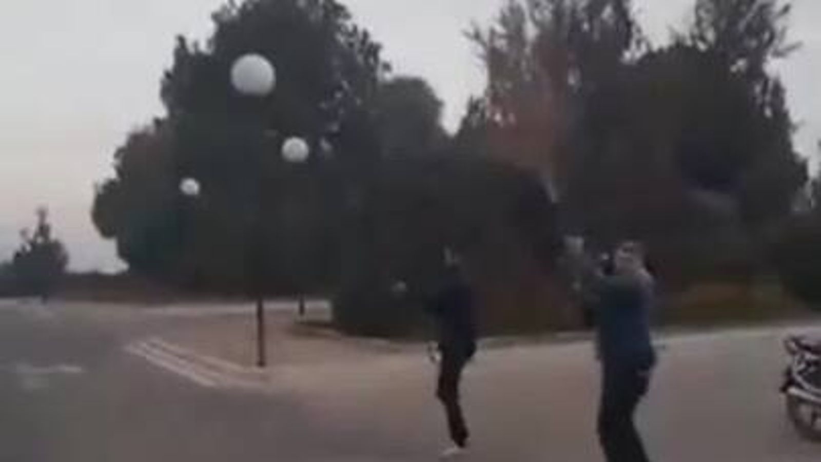 Footage shows Syrian rebels firing guns at presidential palace | World ...