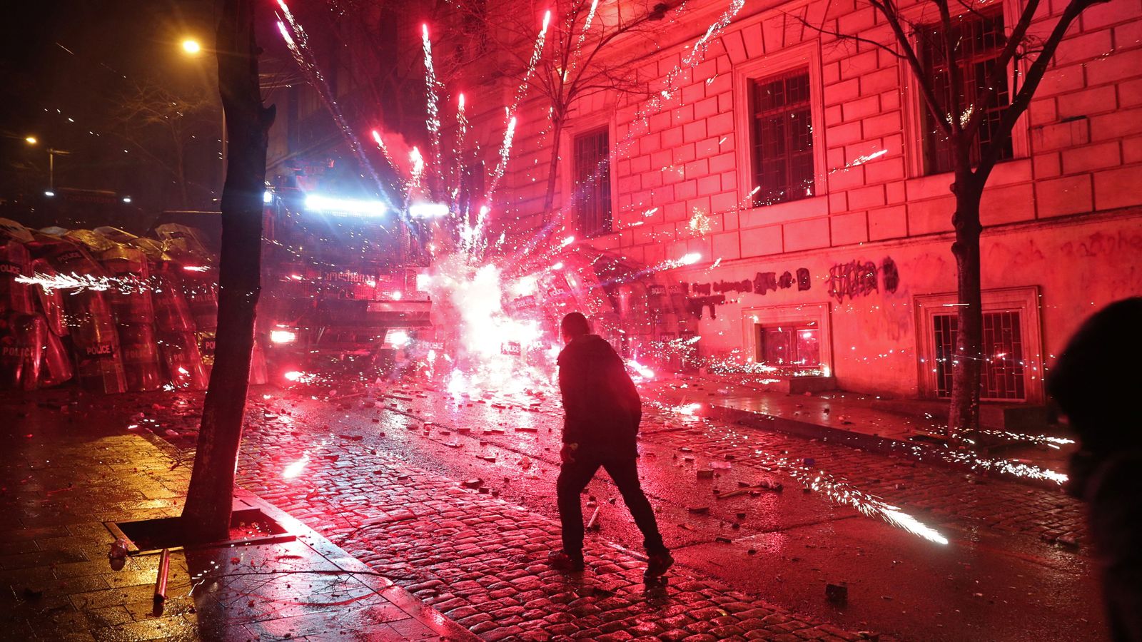 Georgia: Fourth night of clashes in Tbilisi amid reports protests are spreading | World News