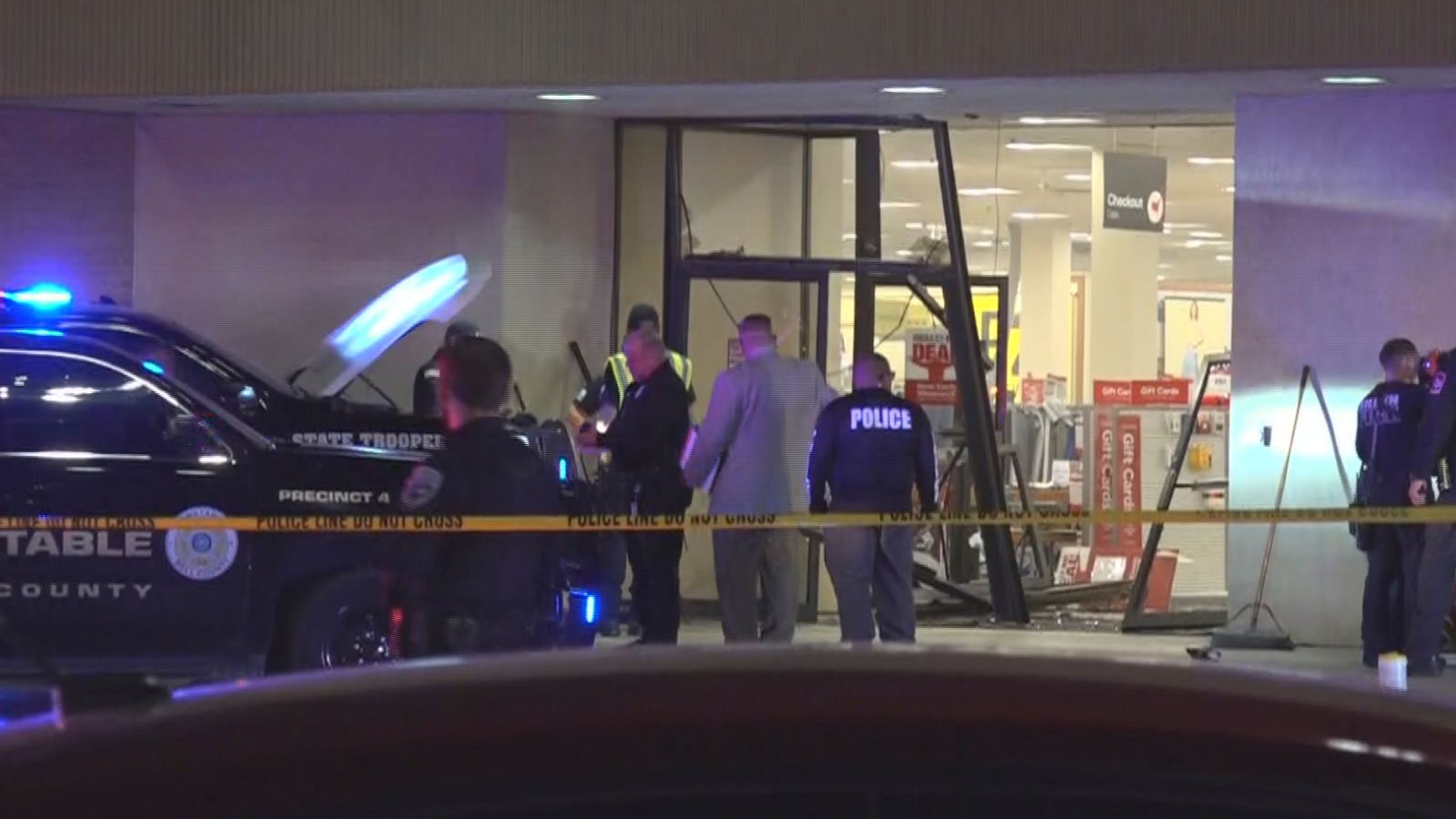 Child, six, among five injured as truck crashes into Texas shopping centre - police shoot driver dead