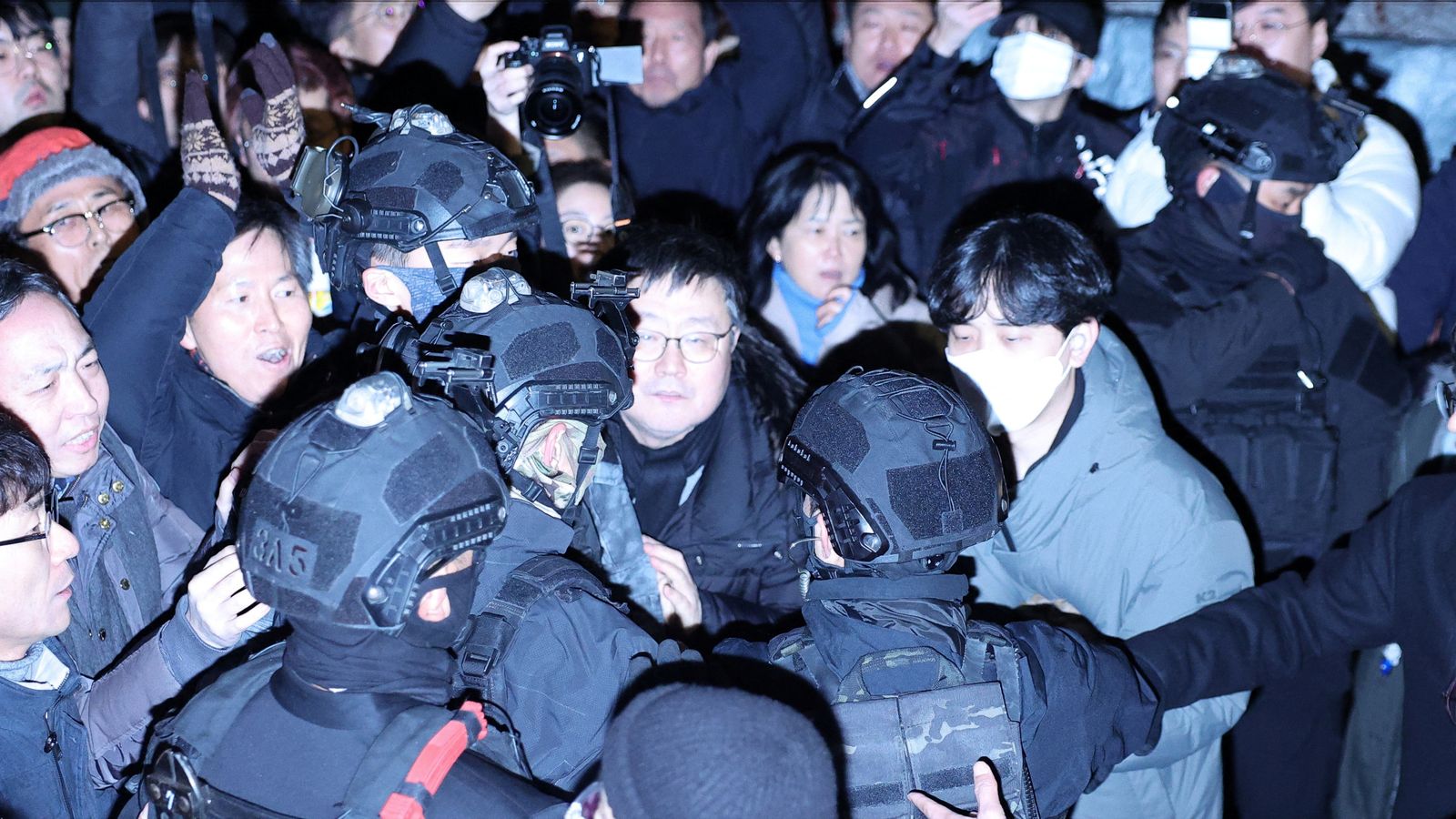 South Korea latest: Martial law declared – as president warns of ‘pro-North Korean forces’; police clash with protesters