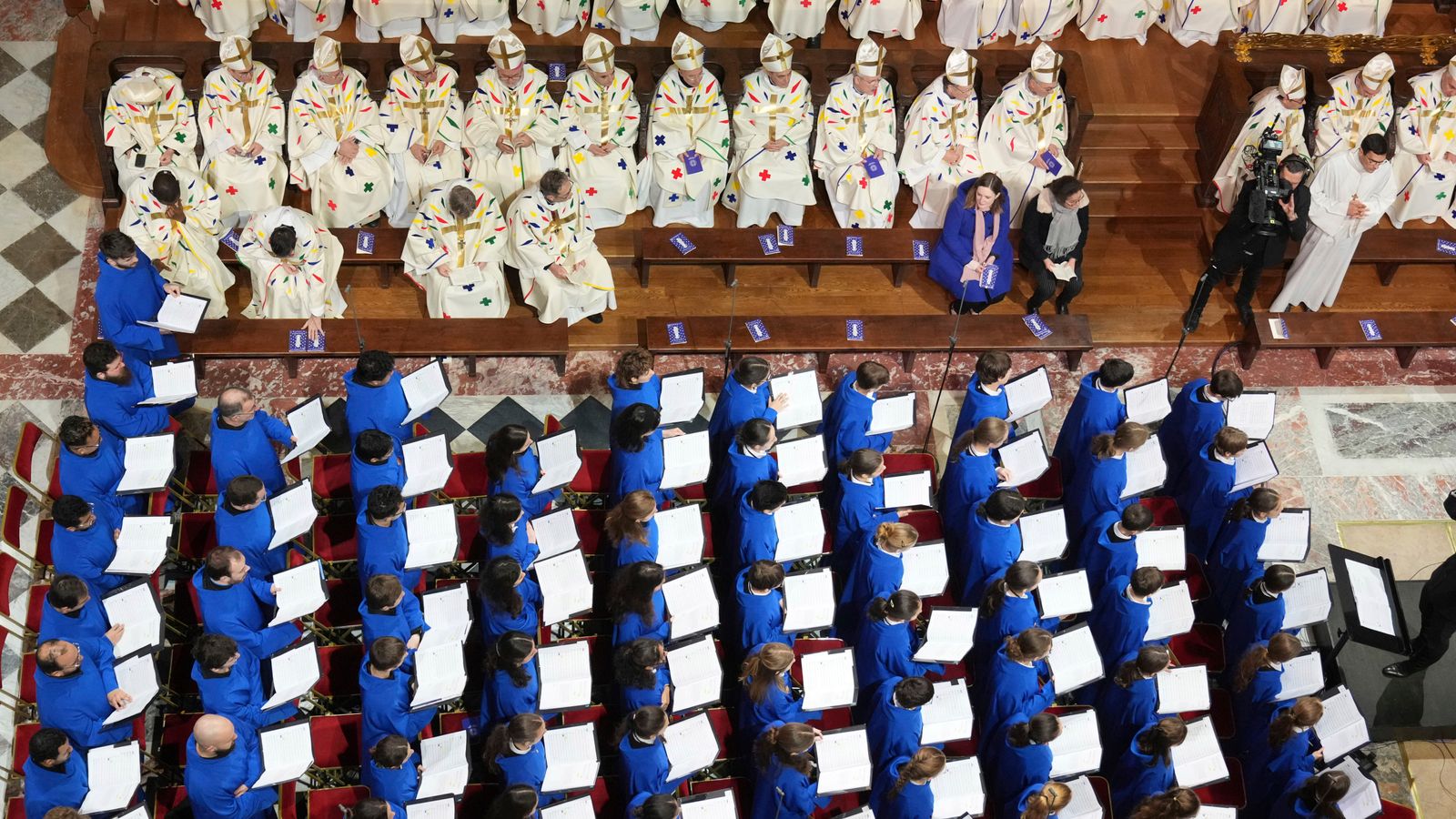 Notre-dame Holds First Mass Since Paris Cathedral Reopened After 2019 