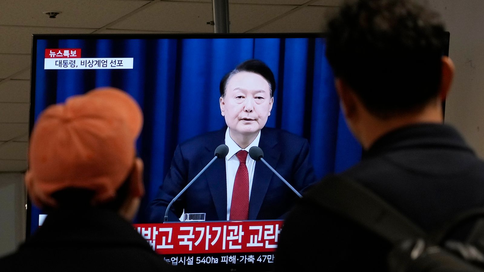 South Korean President Yoon Suk Yeol declares martial law