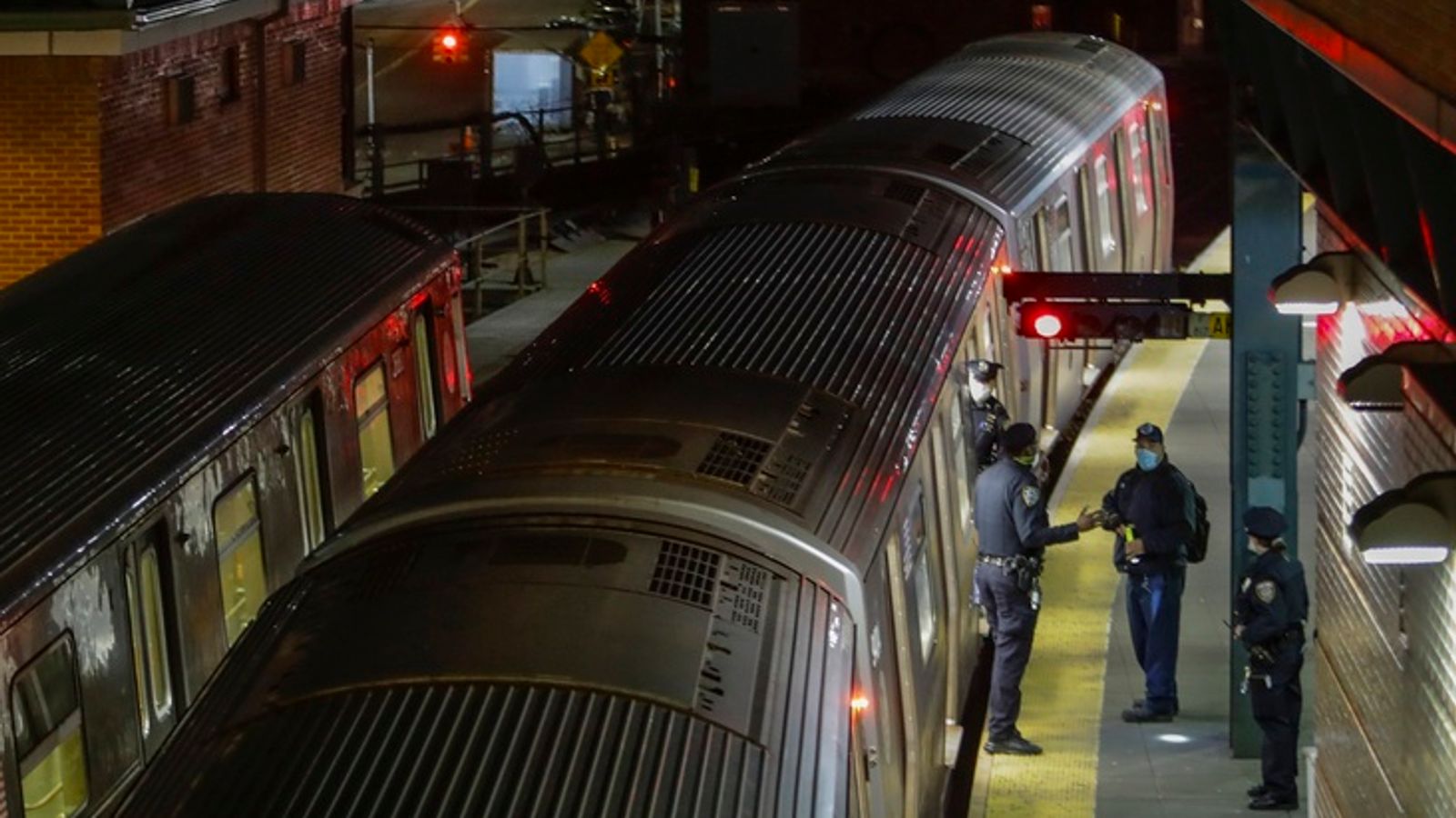 Woman set on fire while on New York subway