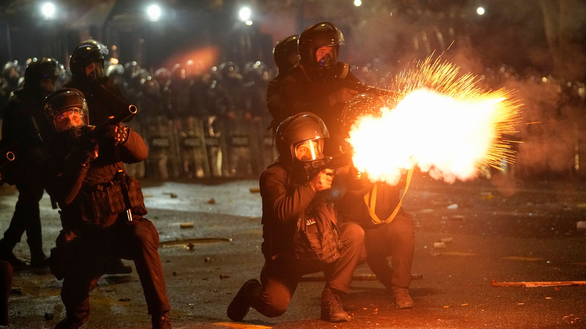 Crackdown begins on Georgia's anti-government protesters