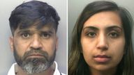 Urfan Sharif and Beinash Batool.
Pic: Surrey Police 