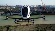 A driverless drone being tested in Guangzhou