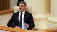 Georgian president-elect Mikheil Kavelashvili.
Pic: AP