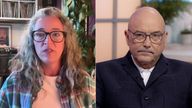 Jackie Kearney and Gregg Wallace. Pic: Ken McKay/ITV/Shutterstock