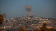 Smoke rises over southern Lebanon, after a ceasefire between Israel and Hezbollah, as seen from Israel's border with Lebanon, in northern Israel, December 1, 2024. REUTERS/Stoyan Nenov