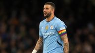 Man City defender Kyle Walker.
Pic: PA