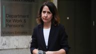 Work and Pensions Secretary Liz Kendall speaking to the media outside the Department for Work and Pensions in Westminster, London, after she announced that women affected by changes to the state pension age will not receive compensation.
Pic: PA