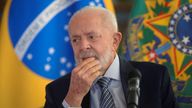 Brazilian President Luiz Inacio Lula da Silva.
File pic:Reuters