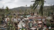 The damage in storm-hit Mayotte.
Pic: UIISC7/Securite Civile/Reuters