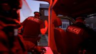 One of a number of night time and early morning raids that took place across the week-long crackdown. 
Pic: Merseyside Police