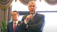Alleged Chinese spy Yang Tengbo at a Pitch@Palace event with Prince Andrew