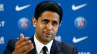 Paris St Germain president Nasser Al-Khelaifi in July 2023. Pic: Reuters