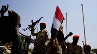 RSF soldiers in Khartoum, Sudan, June 2019. Pic: Reuters