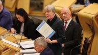 Finance Secretary Shona Robison announces the draft Budget for 2025-26 to MSPs at the Scottish Parliament in Holyrood, Edinburgh. Picture date: Wednesday December 4, 2024.