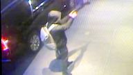 An image of the individual sought in connection to the investigation of the shooting death of Brian Thompson, the CEO of UnitedHealth.
Pic: NYPD/Reuters 