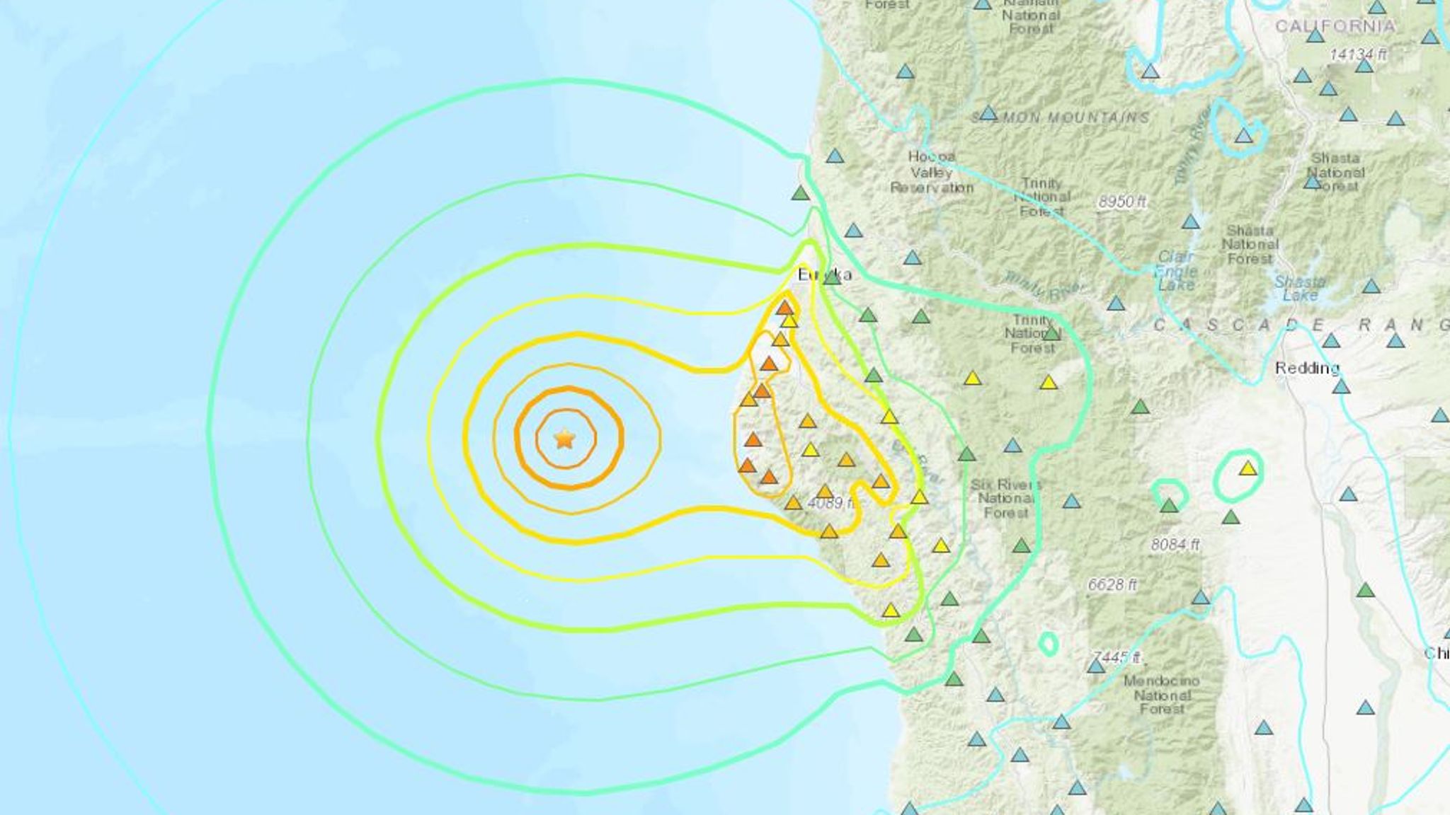 Tsunami warning lifted after powerful earthquake off California coast